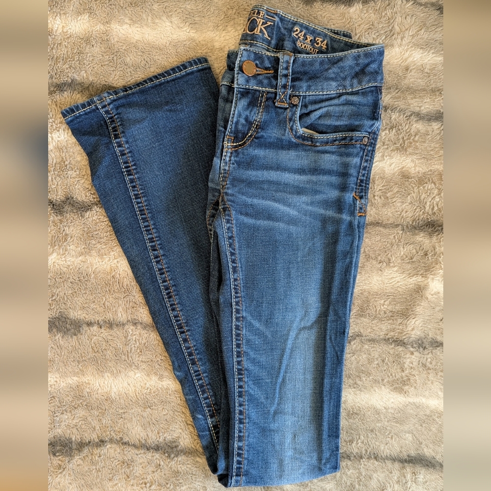 Buckle Black Women's Boot Cut Jeans